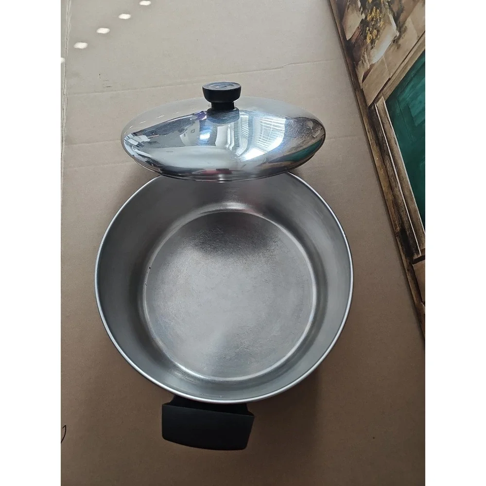1801 Revere Ware 4.5 Qt Stock Pot 2064 with Lid Stainless Disc Bottom 93 A Korea